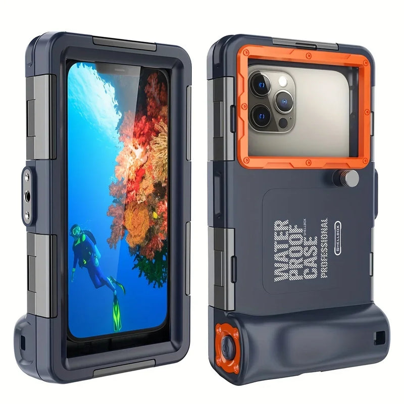 Wasserdichtes Tauch-Handycase mit 15 m Tiefenschutz & Lanyard – AquaShield