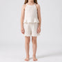 Set Aus Ärmellosem Rüschentop Und Shorts - Glimmera