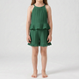 Set Aus Ärmellosem Rüschentop Und Shorts - Glimmera