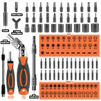 68-in-1 Ratschraubendreher Set mit Magnetbits & Verlängerungsstange – FortiDrive