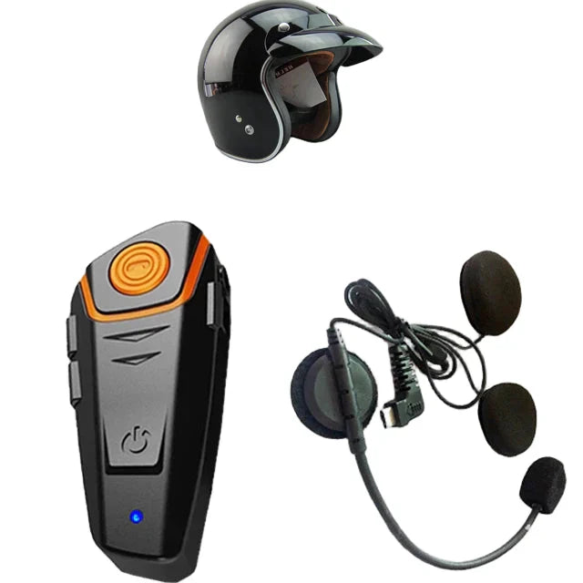 Wasserdichtes Bluetooth-Motorrad-Intercom mit FM und 1000 m Reichweite – RoadLink