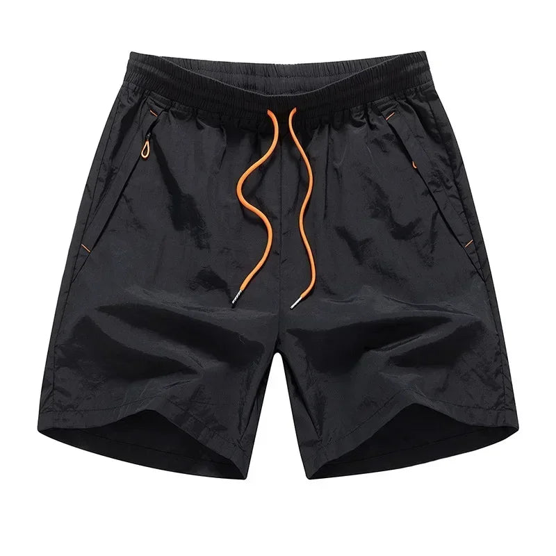 Herren Laufshorts mit Mesh-Innenshorts und Reißverschlusstaschen – Nikoas
