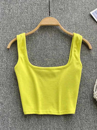 Rugloser Crop-Top in einfarbiger Farbe – Zayra