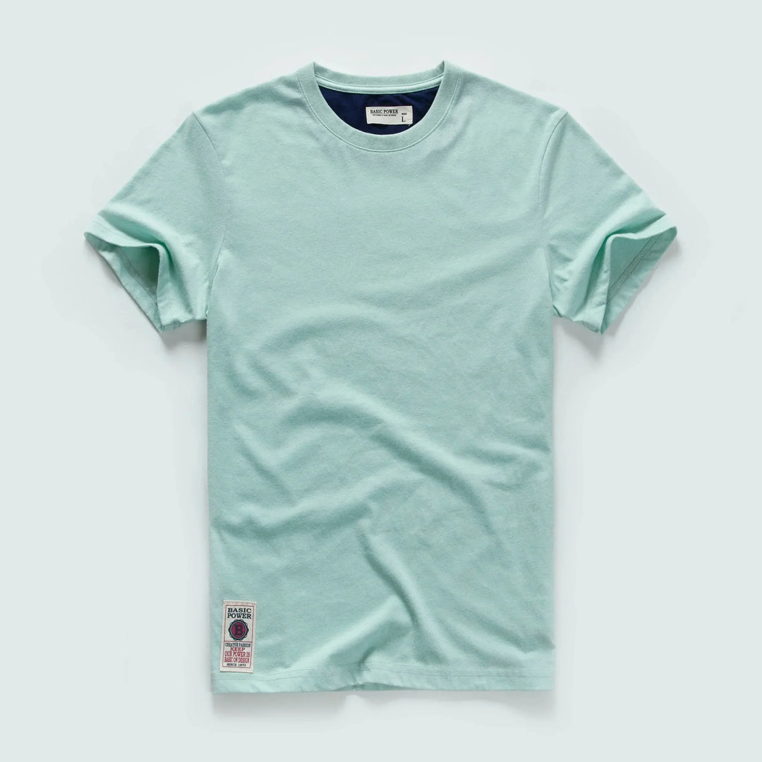 Klassisches Baumwoll-T-Shirt mit zeitlosem Look – Victor