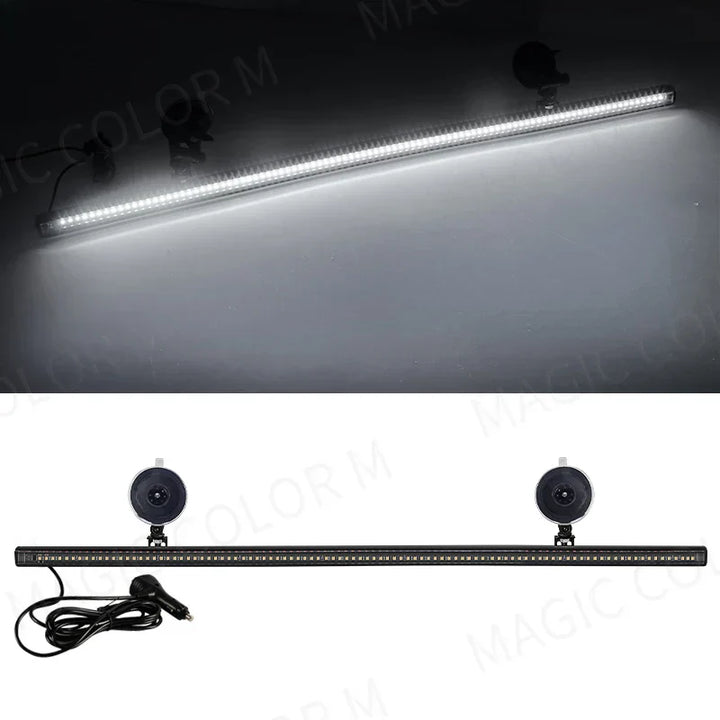 96 LED Stroboskop-Lichtleiste – Veyra – (Auto-Notwarnung)