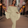 Shimmering A-Line Maxi Dress - Teri