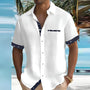 Short-Sleeve Contrast Trim Shirt - Warren