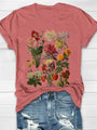 Short-Sleeve Women's T-Shirt With Floral Print - Hazel
