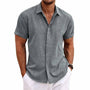 Simple Men's Shirt With A Button Placket - Fredrick