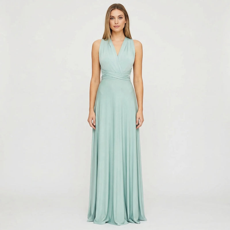 Sleeveless Wrap-Style Maxi Dress - Vickie