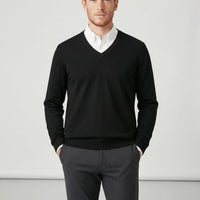 Slim-Fit V-Ausschnitt Pullover - Keanu