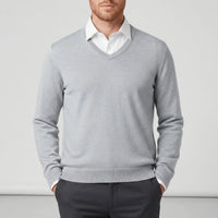 Slim-Fit V-Ausschnitt Pullover - Keanu