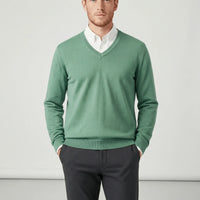 Slim-Fit V-Ausschnitt Pullover - Keanu