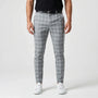 Slim Fit Cropped Check Trousers - Cornelius