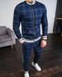 Slim Fit Jogger Set Mit Stehkragen - Riccardo