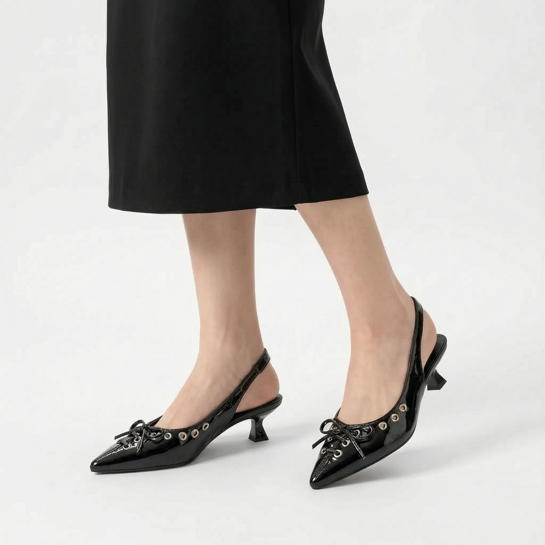 Slingbacks Kitten Heel Mit Spitzer Kappe - Kristina
