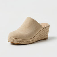 Slip-On Wedge Mule With Round Toe - Mary