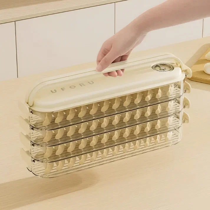Stapelfähige Frischhaltebox mit Deckel – FridgeStack