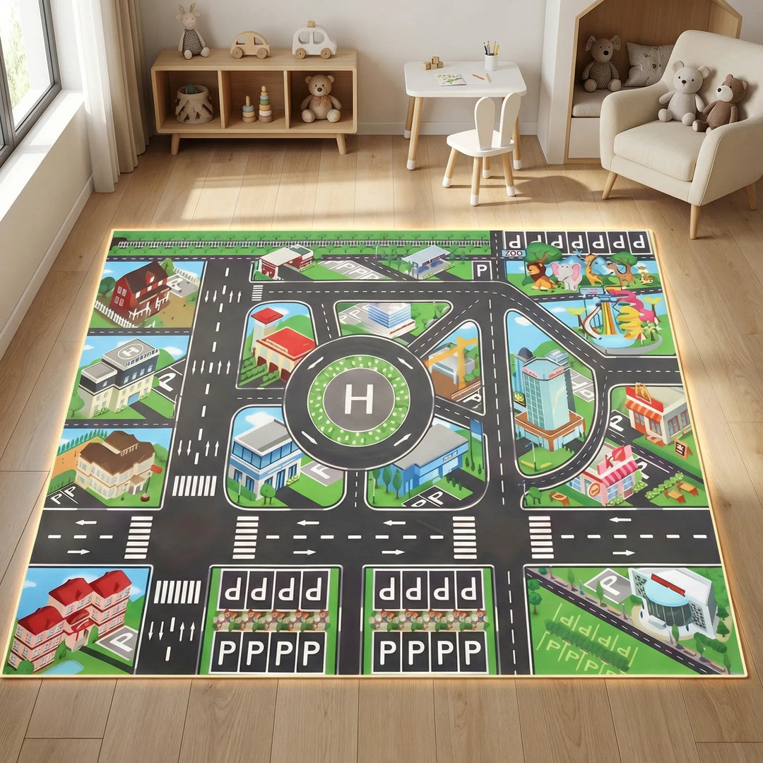Spielteppich Mit Stadtmotiv - Playroado