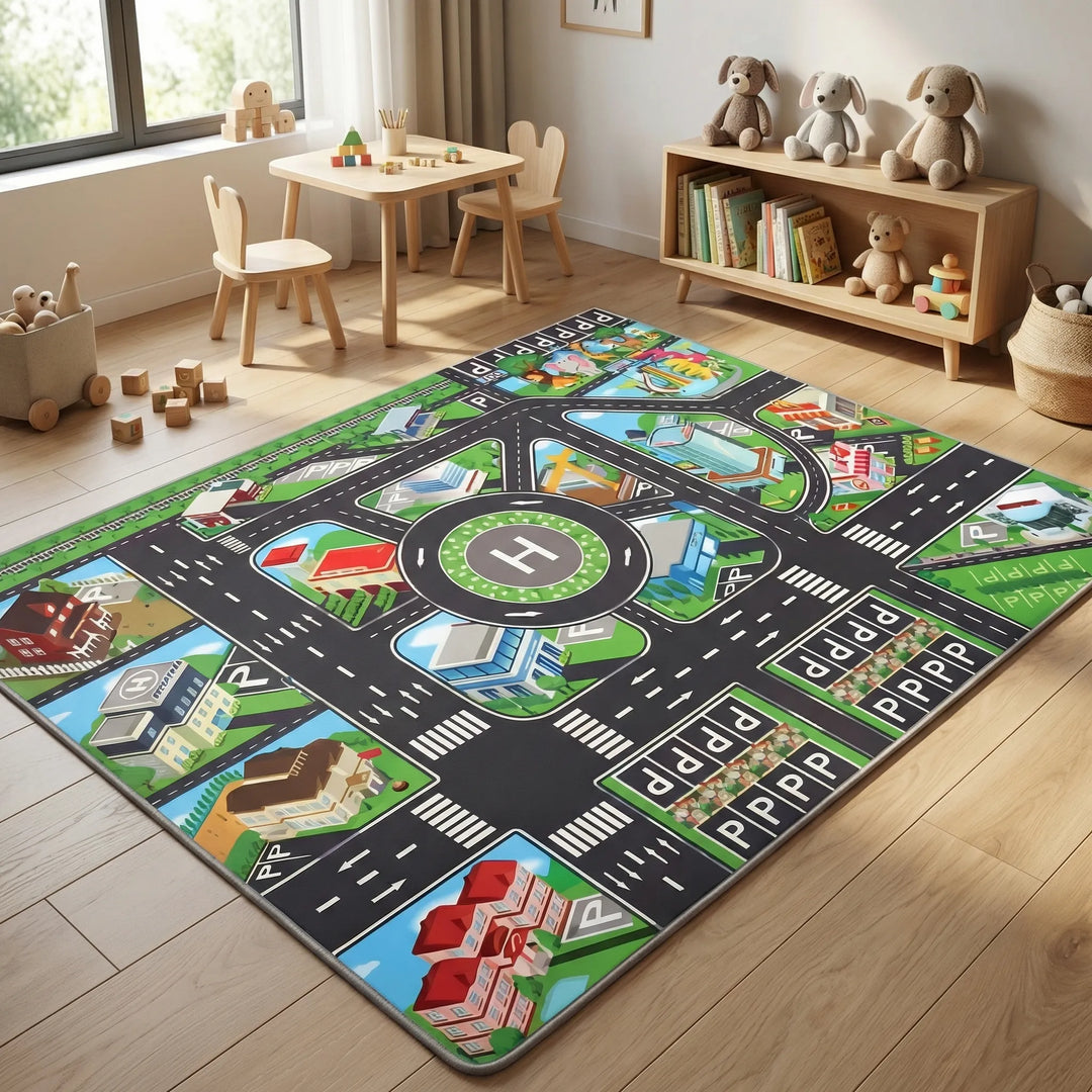 Spielteppich Mit Stadtmotiv - Playroado