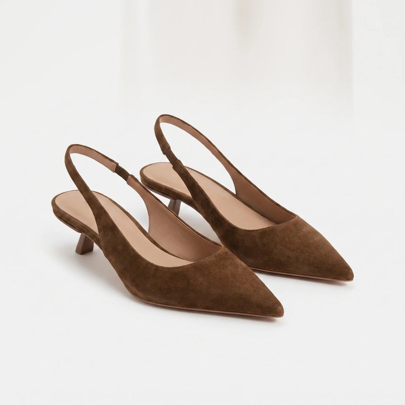 Spitze Slingback-Sandalen Mit Absatz - Carrie