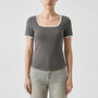 Square Neck Short Sleeve Top - Sarah