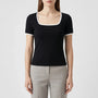 Square Neck Short Sleeve Top - Sarah