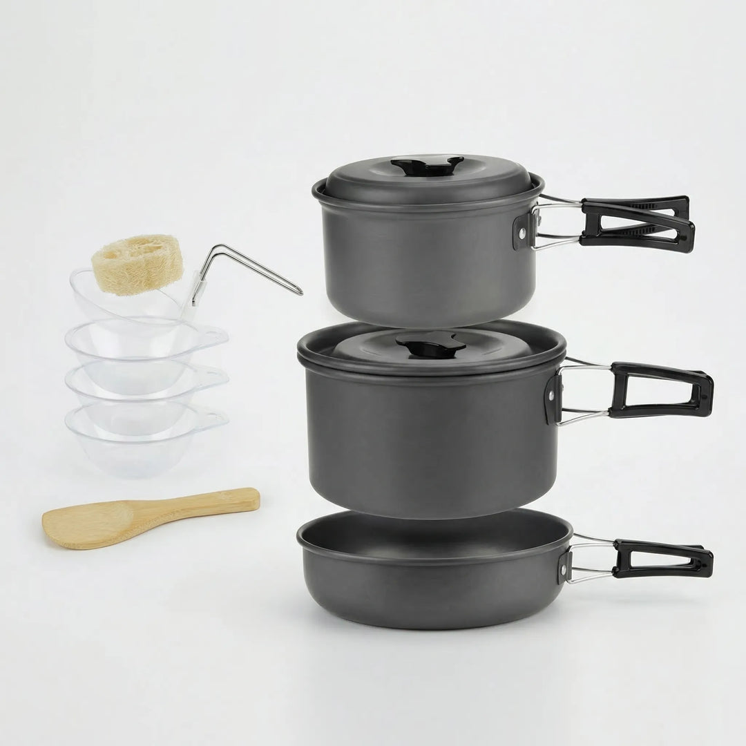 Stapelbares Outdoor-Kochset -  Campouri
