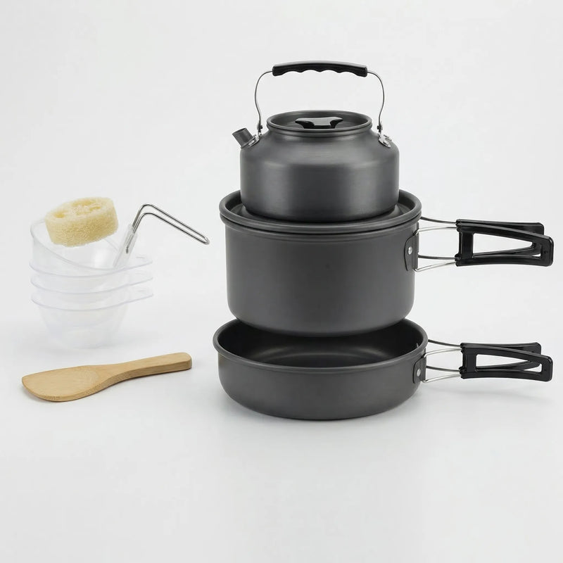 Stapelbares Outdoor-Kochset -  Campouri