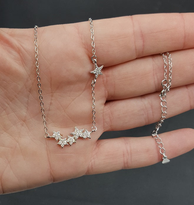 Sterling Silber Halskette - GalaxyChain