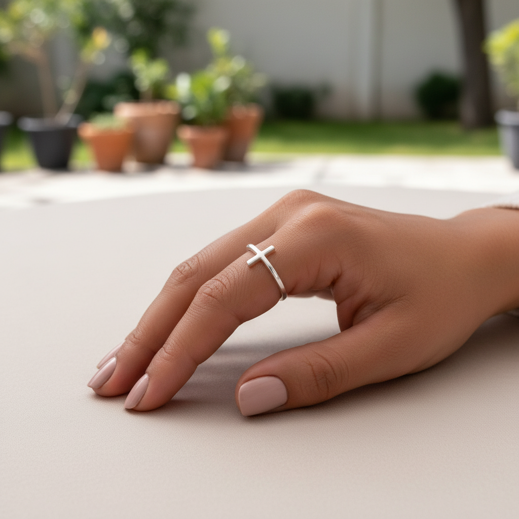 Sterlingsilber Ring - CrossRing