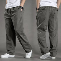 Straight-Cut Cargo Trousers With Elasticated Waist - Terrance