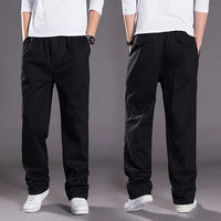 Straight-Cut Cargo Trousers With Elasticated Waist - Terrance