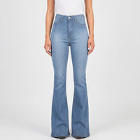 Stretchy Wide-Leg Women's Trousers - Heather