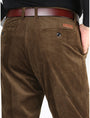 Structured Men's Trousers With Ribbed Texture - Forrest