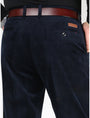 Structured Men's Trousers With Ribbed Texture - Forrest