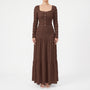 Strukturiertes Maxi-Strickkleid Mit Stufenrock - Rachael