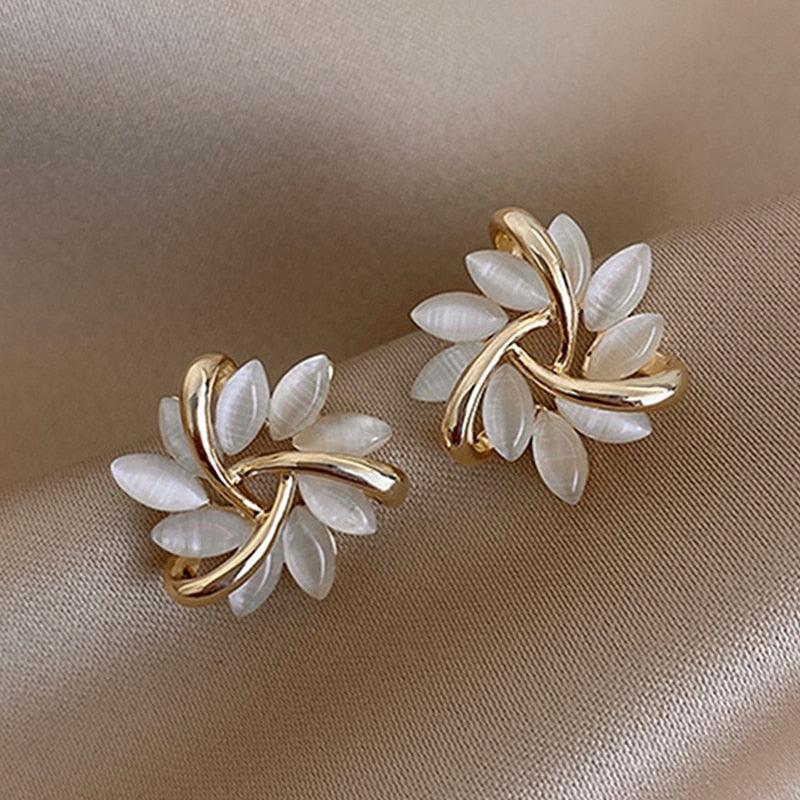 Stud-Ohrringe Mit Blütenform - SakuraJewelry