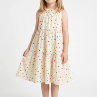 Stufen-Sommerkleid Polka Dots Ohne Ärmel - Dotella
