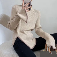 Damenpullover mit hohem Kragen – Selina