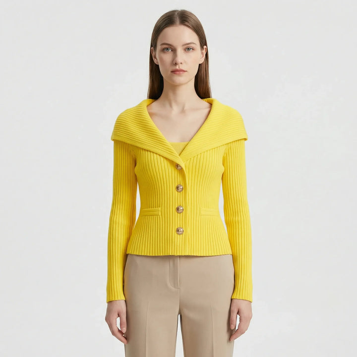 Taillierte Kurze Strickjacke - Cosima