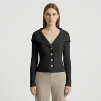 Taillierte Kurze Strickjacke - Cosima