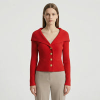 Taillierte Kurze Strickjacke - Cosima