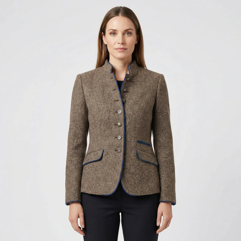 Taillierter Damenblazer Mit Stehkragen - Eliana