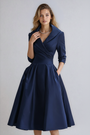 Tailliertes Midi Kleid - Emilie