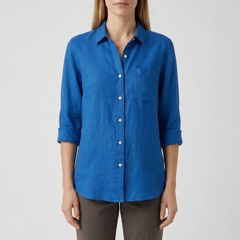Tailored Button-Up Summer Shirt - Esther