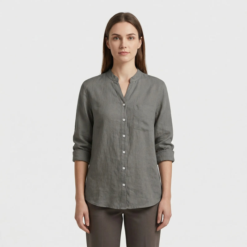 Tailored Button-Up Summer Shirt - Esther