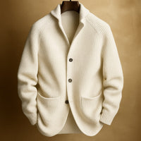 Tapered Shawl Collar Cardigan - Abraham