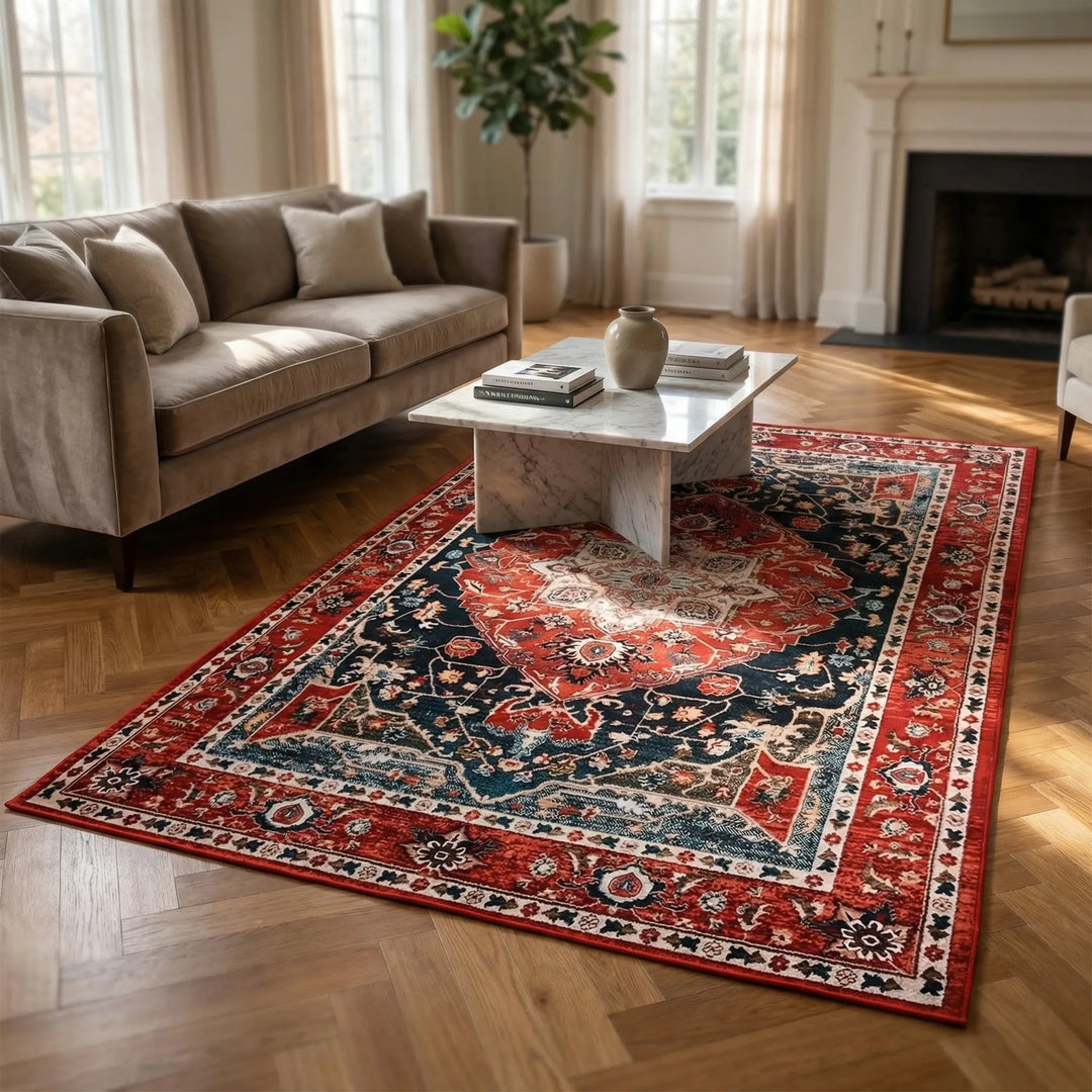 Teppich Mit Orientalischem Muster - Heritara