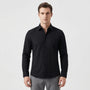 Textured Long-Sleeve Button-Up Shirt - Lester